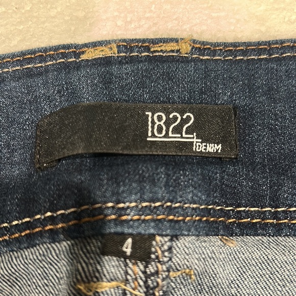 1822 Denim Zig Vintage Crop Skinny Jeans size 4 New with Tags - Picture 4 of 4